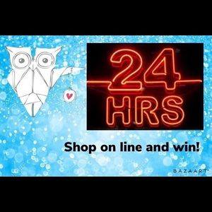 NEXT 24 hours everything is 50% off!!